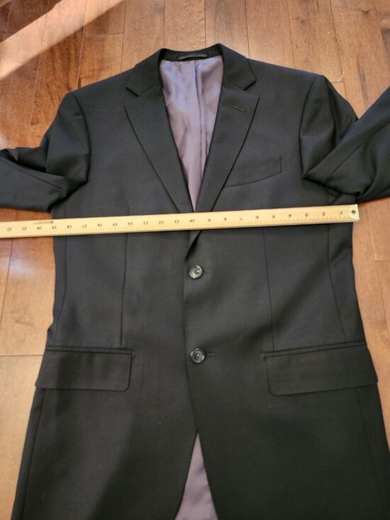 Suitsupply super 110 pure wool men's black blazer in size 46 - Picture 8 of 9